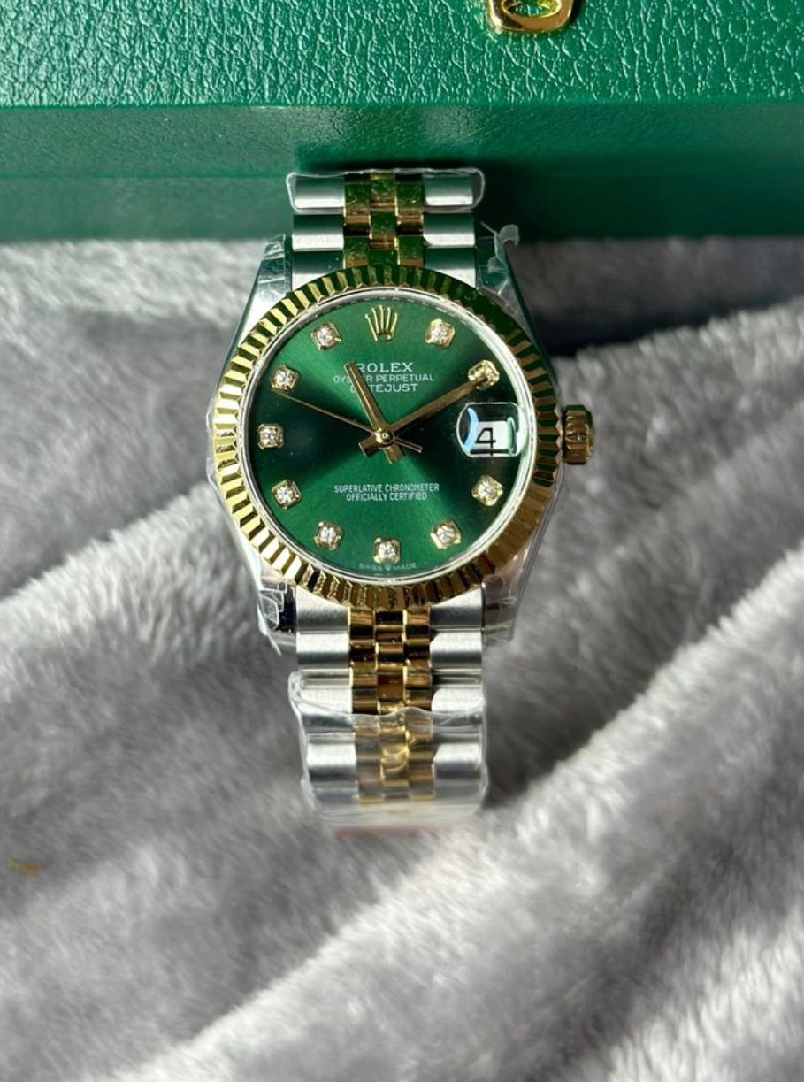 Rolx Datejust Two-Tone With Green Dial
