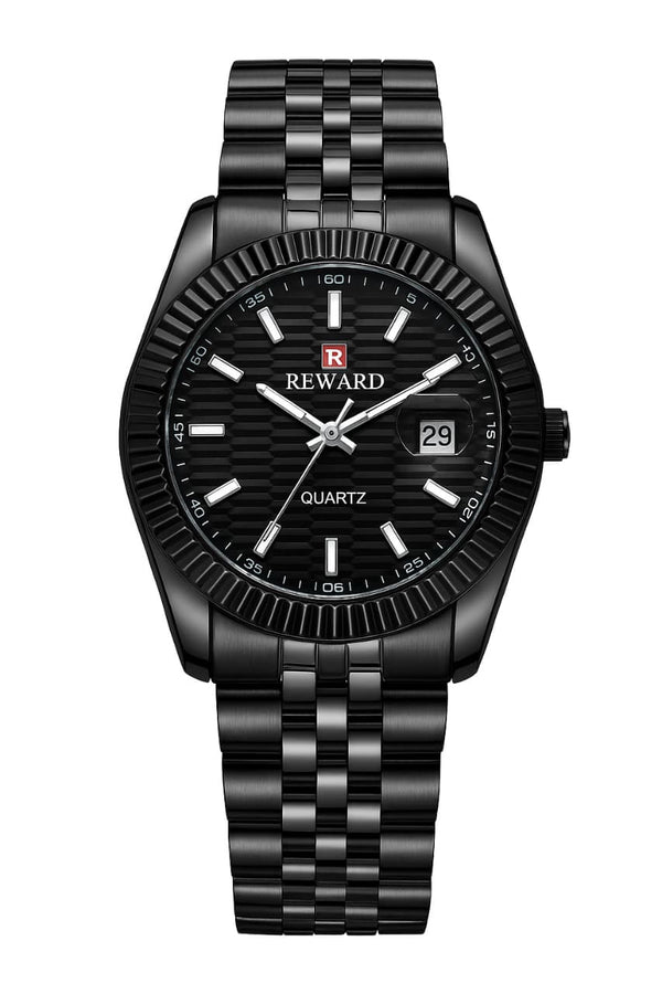 Reward Quartz Watch – Full Black image 1