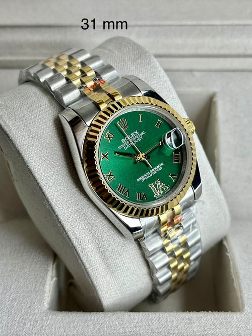Rolex Datejust Two-Tone With Green Dial