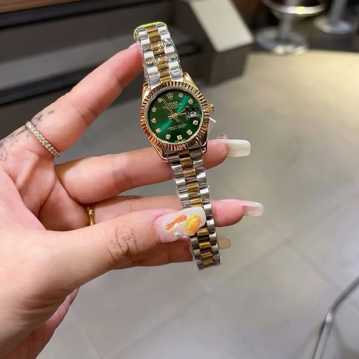 Rolx Two-Tone Female Watch Auretimes