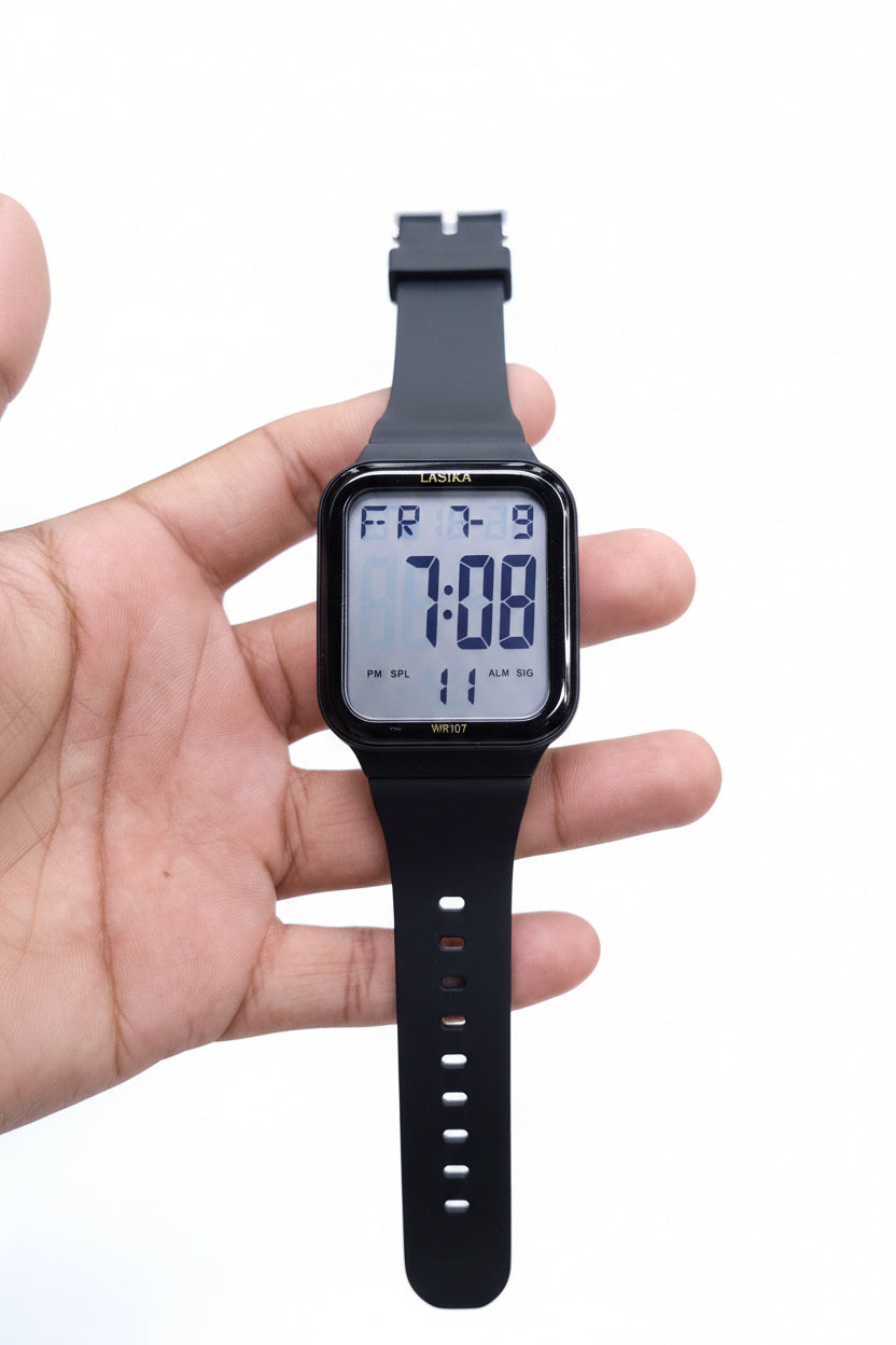 Lasika Water Proof Square Digital Watch