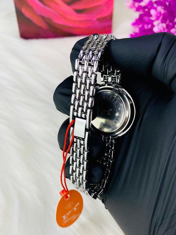 FT Forever Times Ladies Crystal Watch – Silver Diamond Bezel Edition image 4