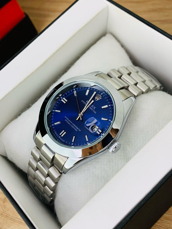 Rolex Oyster Perpetual – Blue Sunray Dial | Date Edition image 1